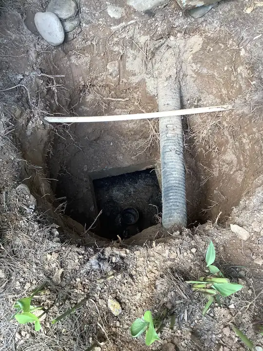 SepticRooter™ locating and excavating septic access in Chamblee, DeKalb County
